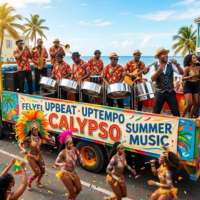 UPBEAT UPTEMPO CALYPSO SUMMER MUSIC 0:15"